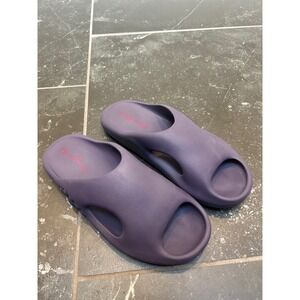 Takashi Murakami Ohana Full-Bloom Slides Purple Mens Size 12 Flower Sandals